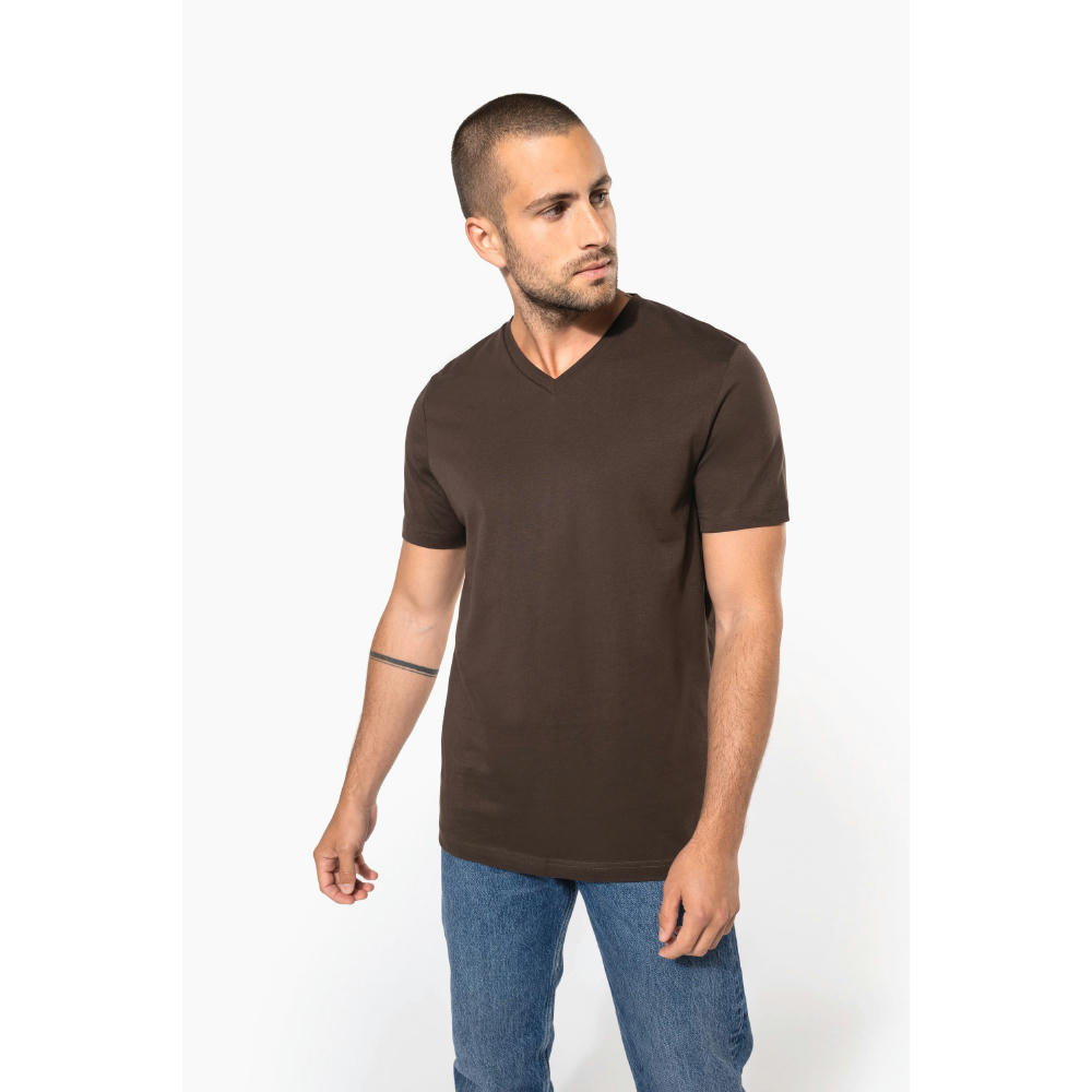 Camiseta manga corta y cuello de pico