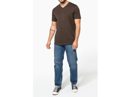 Camiseta manga corta y cuello de pico