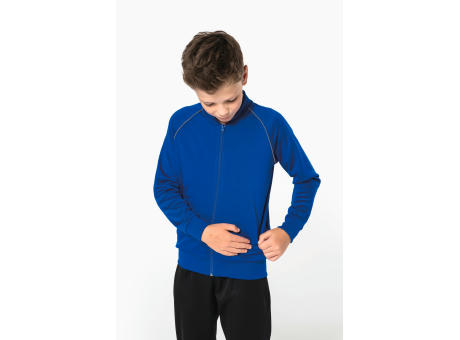 Chaqueta de CHÁNDAL con cremallera y ribete niños