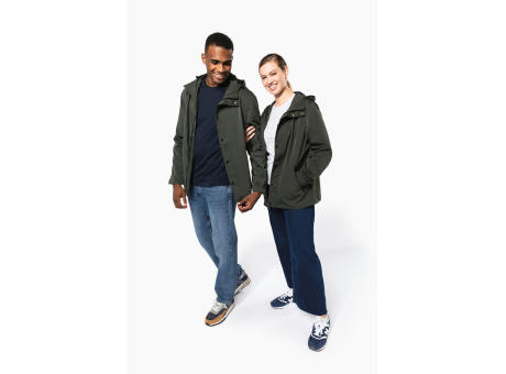 Chaqueta ecorresponsable con capucha unisex