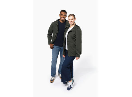 Chaqueta ecorresponsable con capucha unisex
