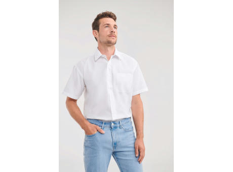 Camisa Popelina de polialgodón manga corta hombre