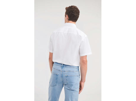 Camisa Popelina de polialgodón manga corta hombre