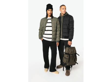 Chaqueta acolchada ecorresponsable con cuello tipo beisbolera unisex
