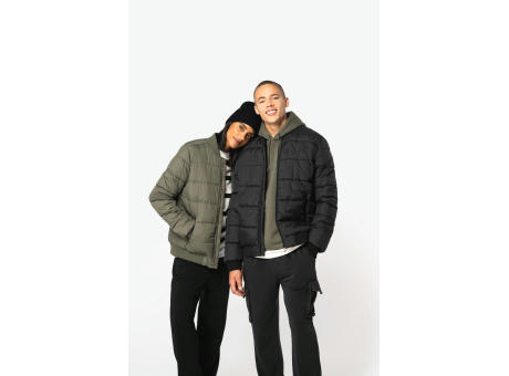 Chaqueta acolchada ecorresponsable con cuello tipo beisbolera unisex