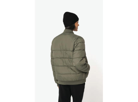 Chaqueta acolchada ecorresponsable con cuello tipo beisbolera unisex