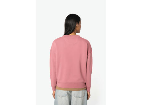 Sudadera ecorresponsable cuello redondo hombros caídos mujer
