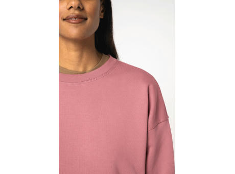 Sudadera ecorresponsable cuello redondo hombros caídos mujer