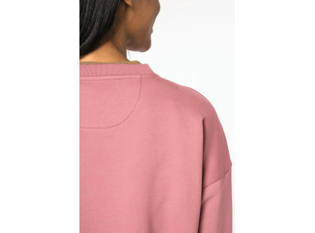 Sudadera ecorresponsable cuello redondo hombros caídos mujer