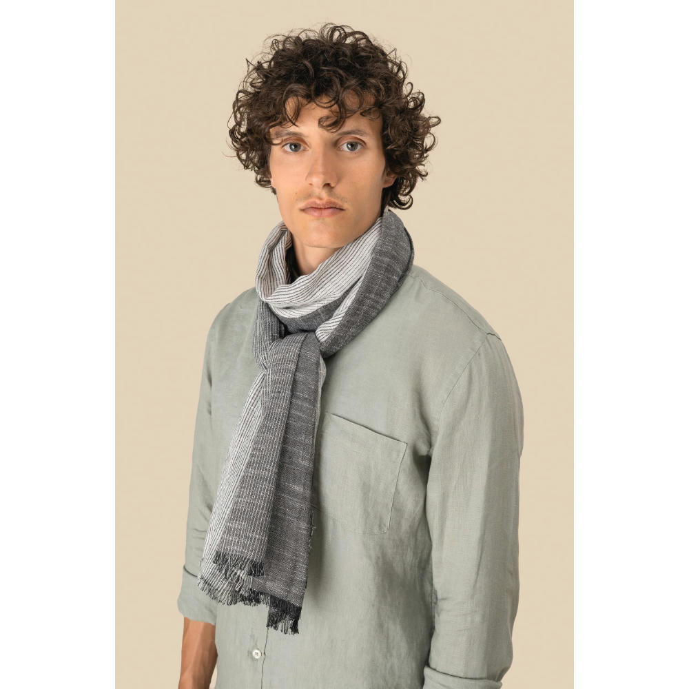 Fular a rayas unisex
