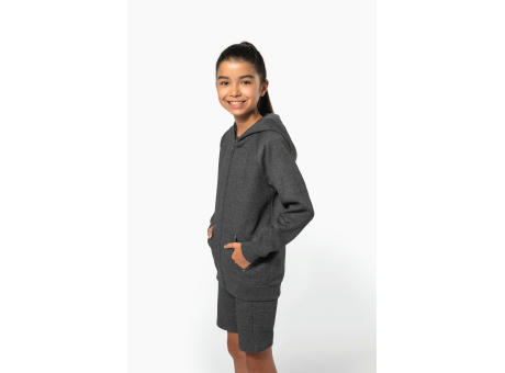 Chaqueta cremallera y capucha infantil