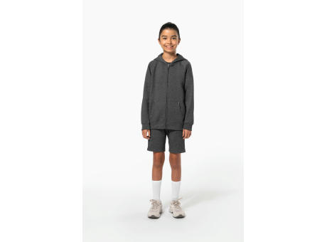 Chaqueta cremallera y capucha infantil