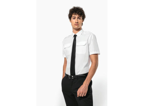 Camisa piloto manga corta hombre