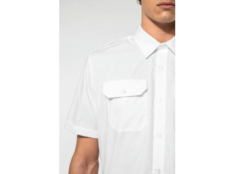 Camisa piloto manga corta hombre