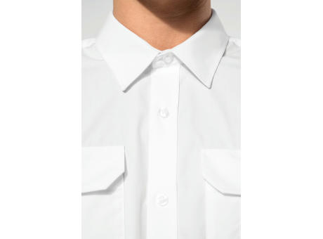 Camisa piloto manga corta hombre