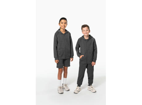 Chaqueta cremallera y capucha infantil