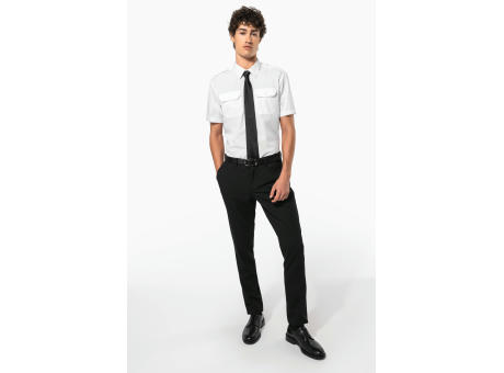 Camisa piloto manga corta hombre