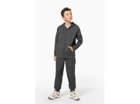 Chaqueta cremallera y capucha infantil