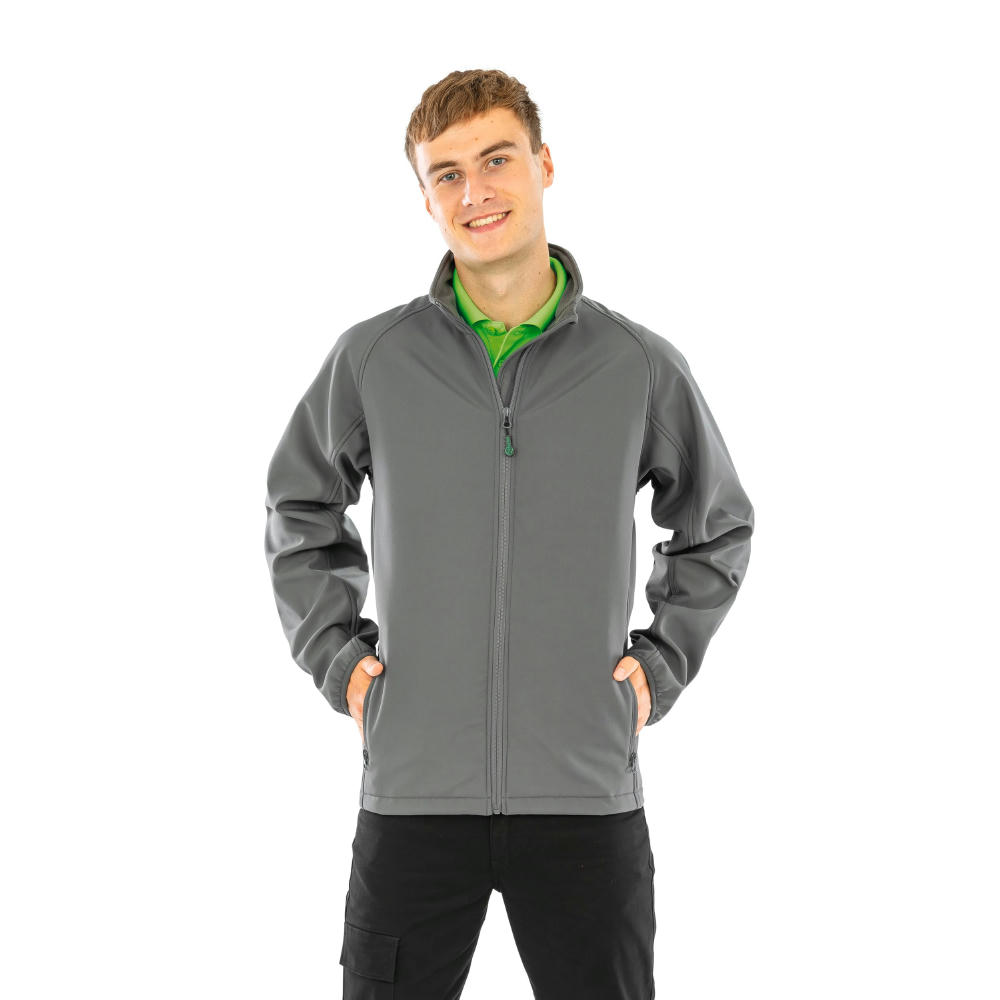 Chaqueta softshell material reciclado hombre