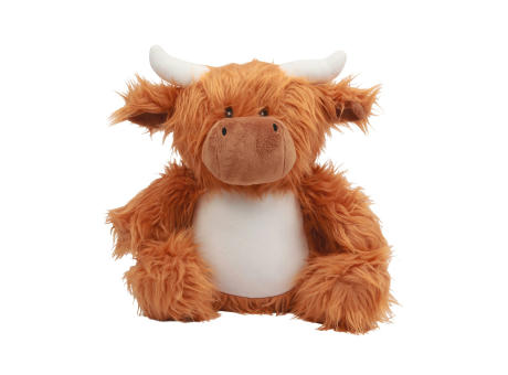 Vaca de peluche con cremallera 