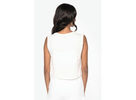 Camiseta crop ecorresponsable sin mangas mujer