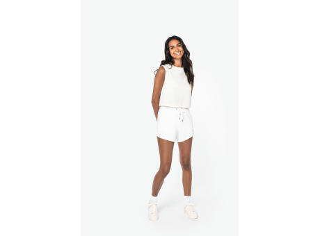 Camiseta crop ecorresponsable sin mangas mujer