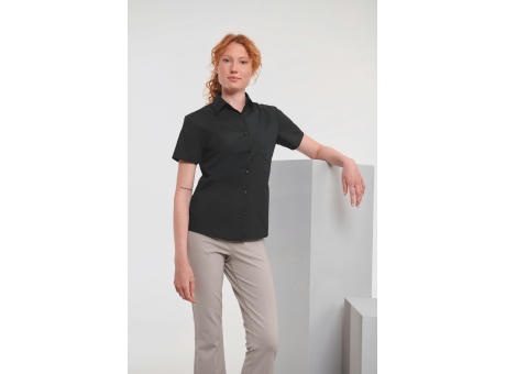 Camisa Popelina de polialgodón manga corta mujer