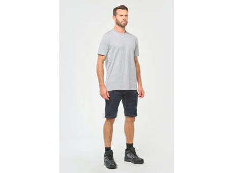 Bermuda denim multibolsillos hombre