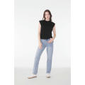Camiseta Flowy manga vuelta mujer