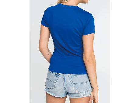 Camiseta con cuello redondo manga corta mujer