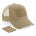Gorra de rejilla con parche extraíble y ajustable en la parte trasera 