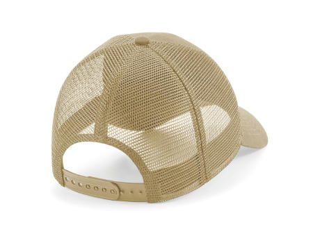 Gorra de rejilla con parche extraíble y ajustable en la parte trasera 