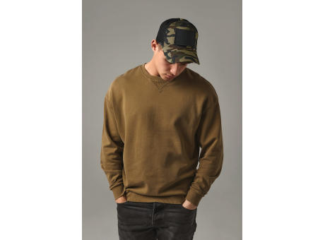 Gorra de rejilla con parche extraíble y ajustable en la parte trasera 