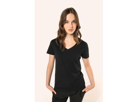 Camiseta Supima® cuello de pico manga corta mujer
