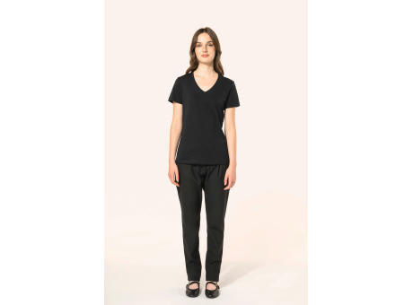 Camiseta Supima® cuello de pico manga corta mujer