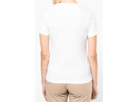 Camiseta Supima® cuello de pico manga corta mujer