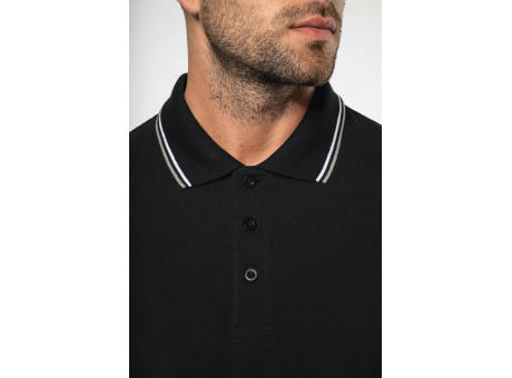 Polo piqué manga larga hombre