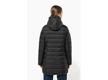 Parka ligera acolchada con capucha para mujer