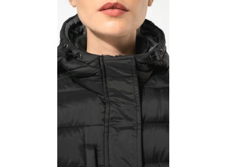 Parka ligera acolchada con capucha para mujer