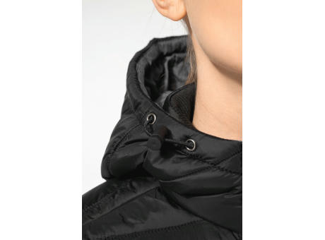 Parka ligera acolchada con capucha para mujer