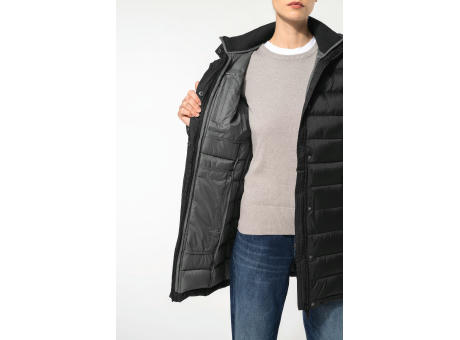Parka ligera acolchada con capucha para mujer