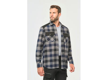 Camisa a cuadros con bolsillos