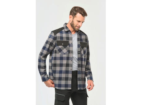 Camisa a cuadros con bolsillos