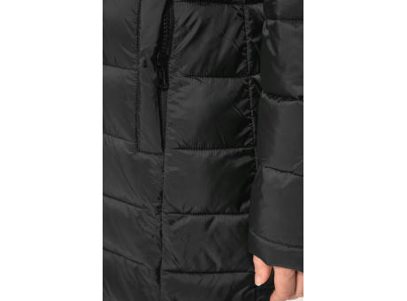 Parka ligera acolchada con capucha para mujer