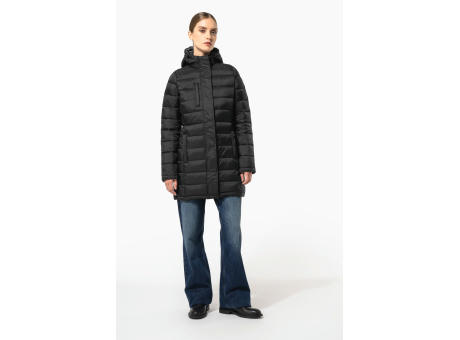 Parka ligera acolchada con capucha para mujer