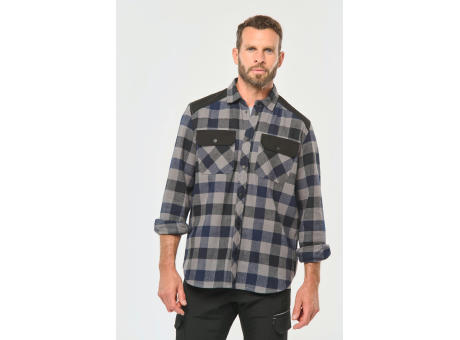Camisa a cuadros con bolsillos