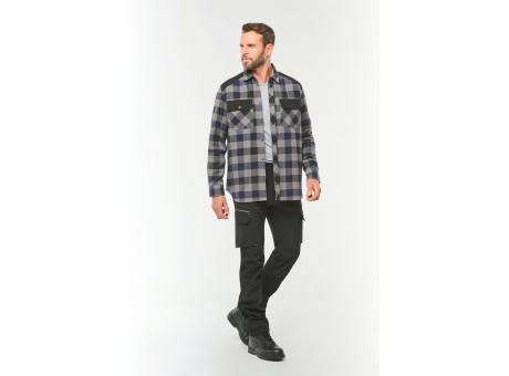 Camisa a cuadros con bolsillos