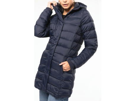 Parka ligera acolchada con capucha para mujer