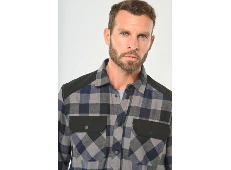 Camisa a cuadros con bolsillos