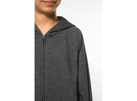 Chaqueta cremallera y capucha infantil